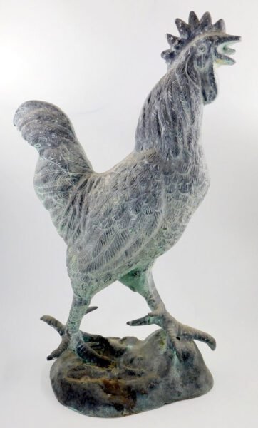 Antique ornate rooster sold at auction