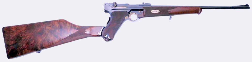 Custom pistol with shoulder stock selling at auction