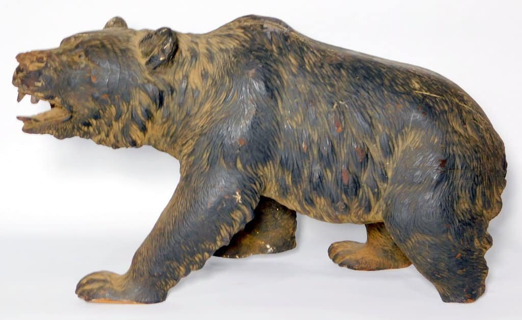 black forest wooden carved bear